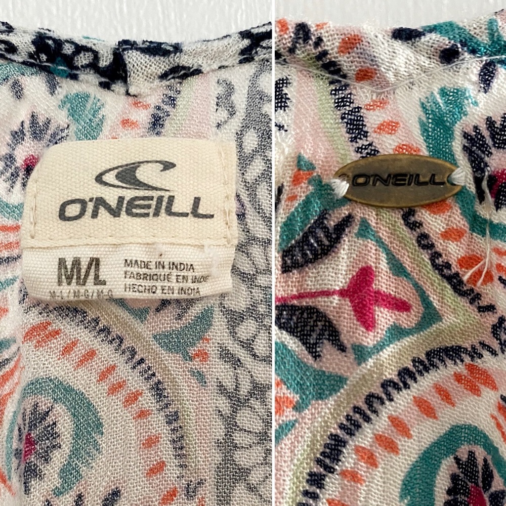O’Neill beachy boho open front cover-up - Picture 5 of 7